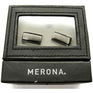 Merona Bar Cufflinks Brushed Finish Tux Shirt Dress Suit New in Box